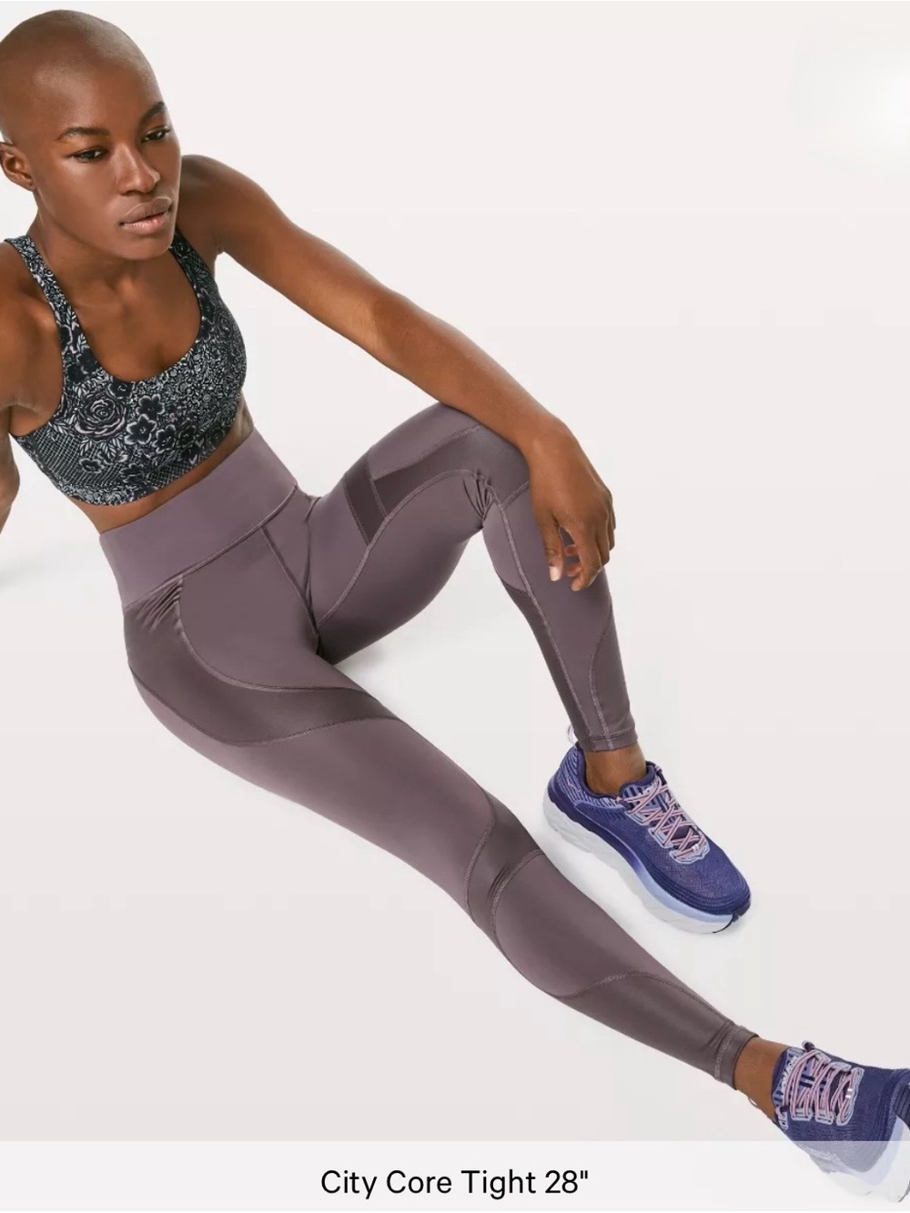 Lululemon City Core smooth booty Nulux Leggings high rise dual tone antique bark